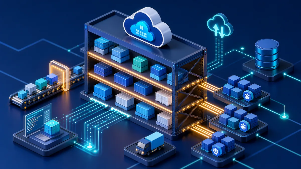 Azure Container RegistryのSKUとコンテナー保存料金を比較するイメージ